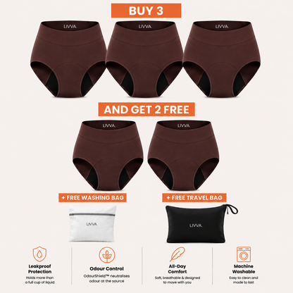 Livva OdourShield™ Leakproof Underwear (3+2 FREE)