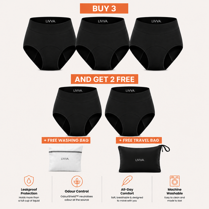 Livva OdourShield™ Leakproof Underwear (3+2 FREE)